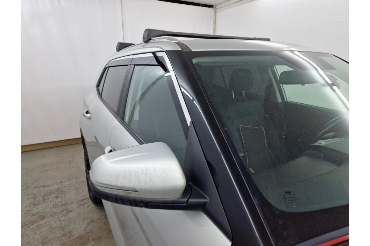 Дефлекторы окон 2D с хром накладками 4 шт. для Solaris HS I