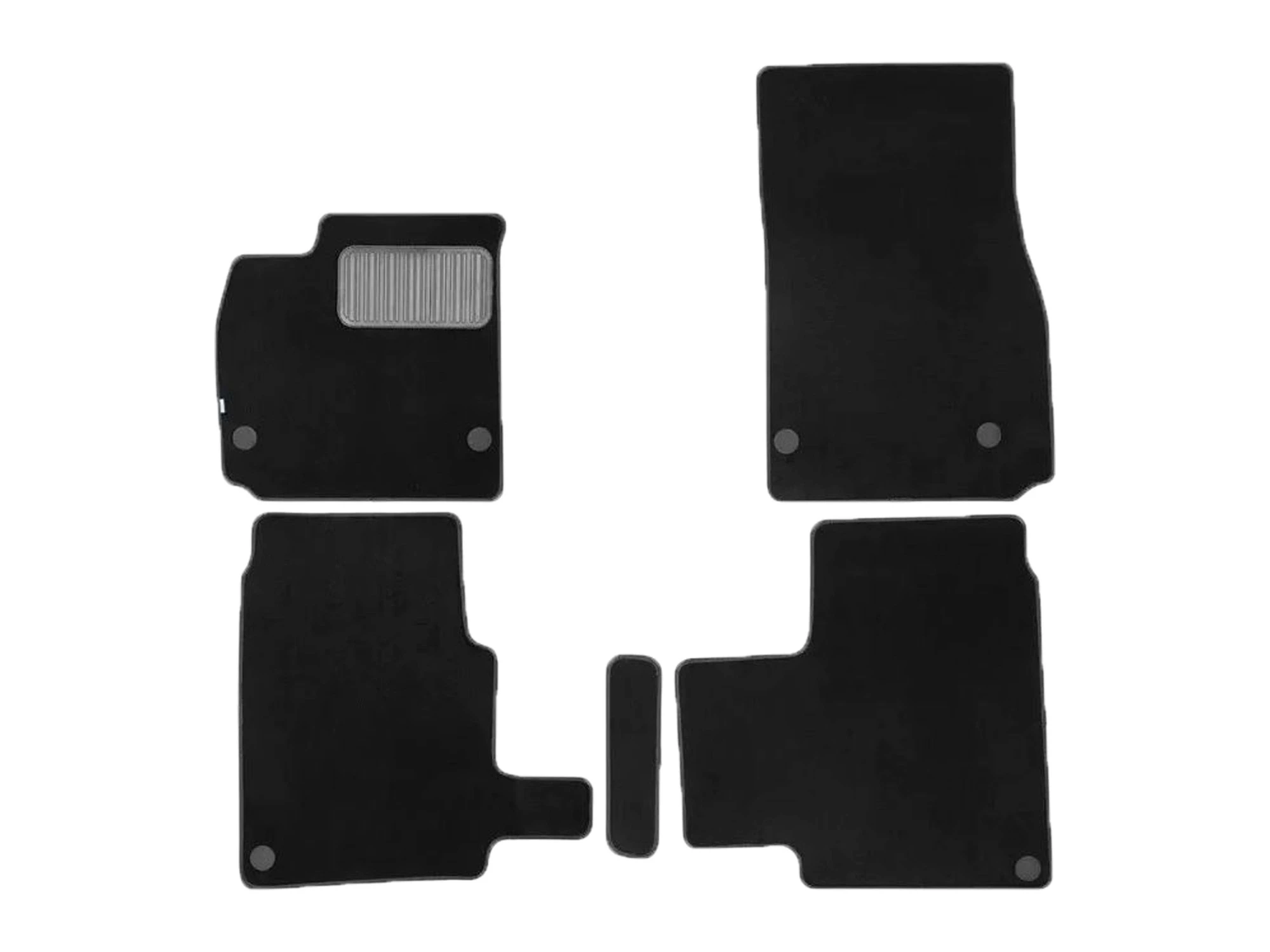 Коврики в салон текстиль Klever Premium 5 шт для Avatr 11 I Рестайлинг Черный