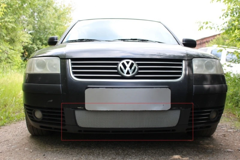 Защитная сетка радиатора для Volkswagen Passat B5 Рестайлинг Хром Стрелка 11 VWB5.chrome