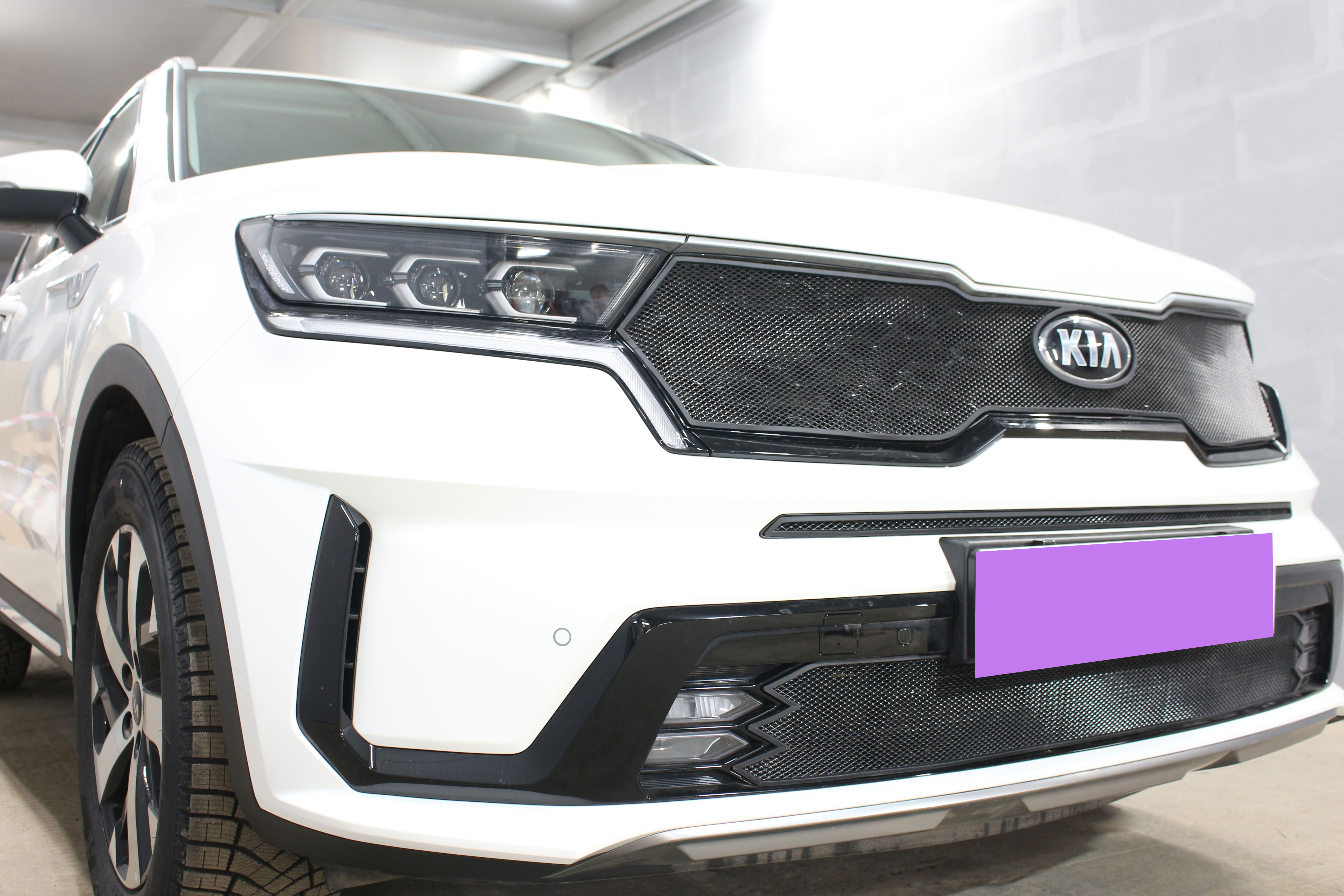 Защитная сетка радиатора верх для Kia Sorento IV