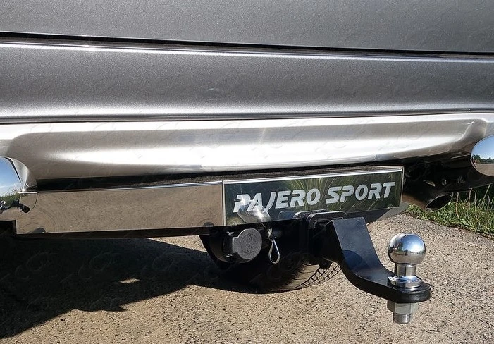 Фаркоп с типом шара Е нерж. для Mitsubishi Pajero Sport III  ТСС TCU00013N