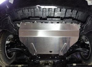 Защита картера и КПП для Nissan Tiida II  ТСС ZKTCC00130