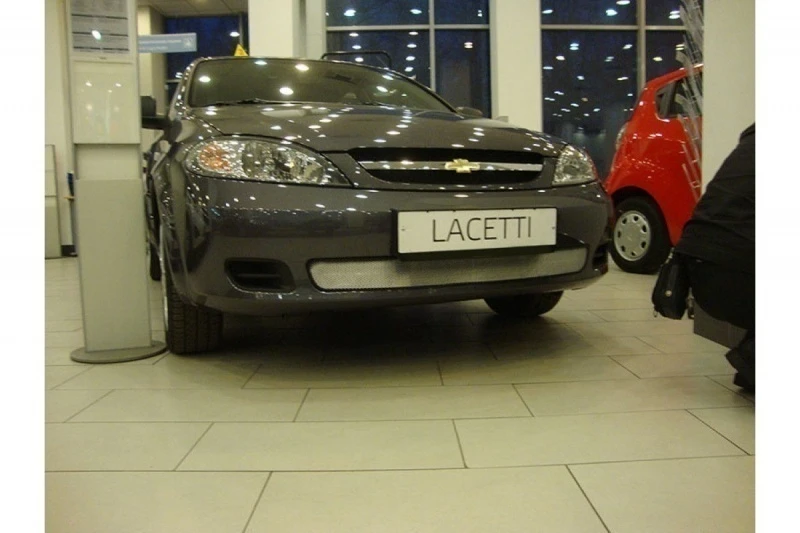 Защитная сетка радиатора низ для Chevrolet Lacetti Хром Стрелка 11 CHLAC.hb.chrome