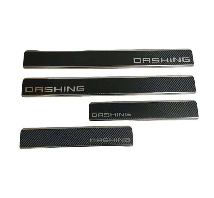 Накладки на пороги нержавеющая сталь под карбон 4шт. для Jetour Dashing