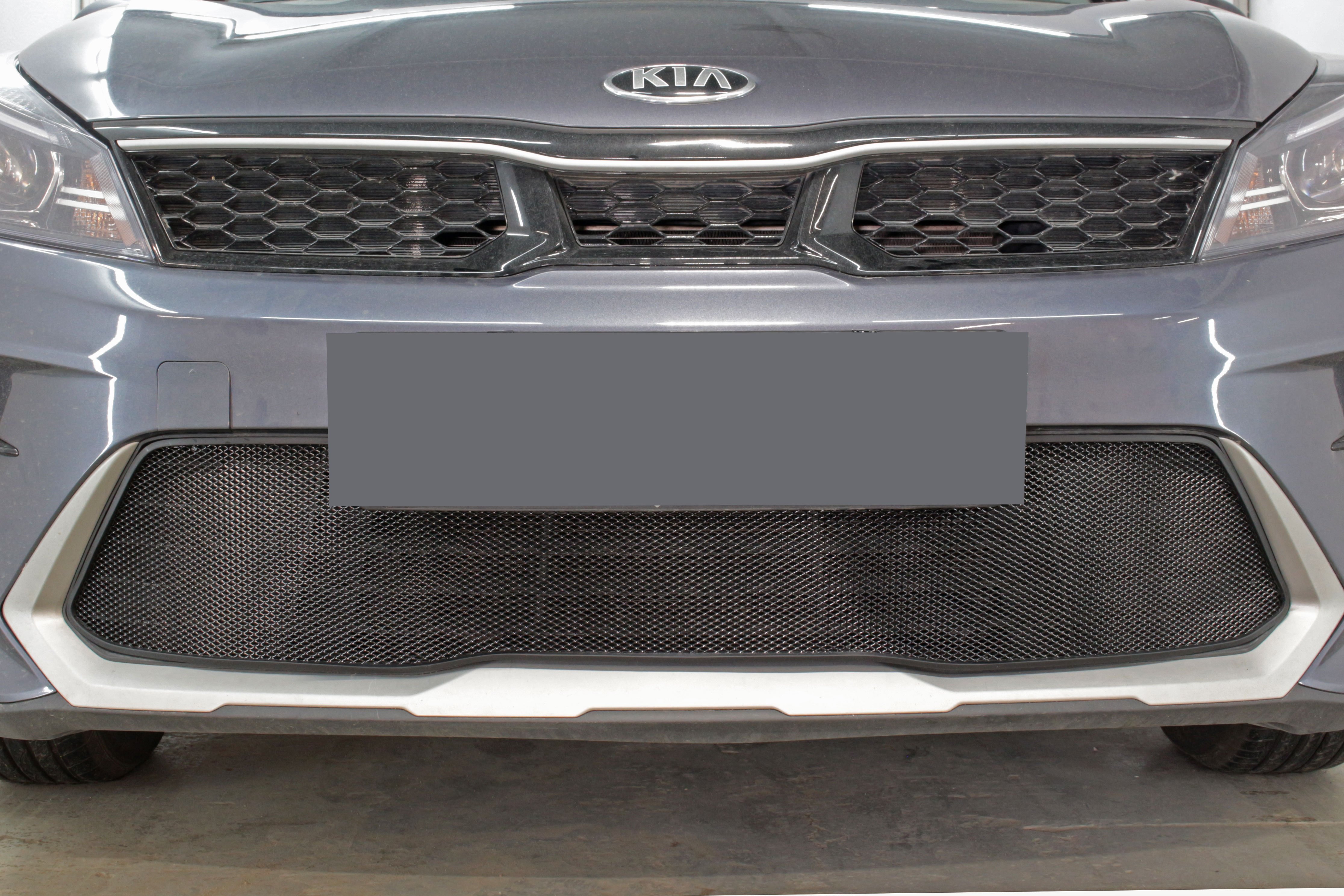 Защитная сетка радиатора низ для Kia Rio X (X-Line) I Рестайлинг