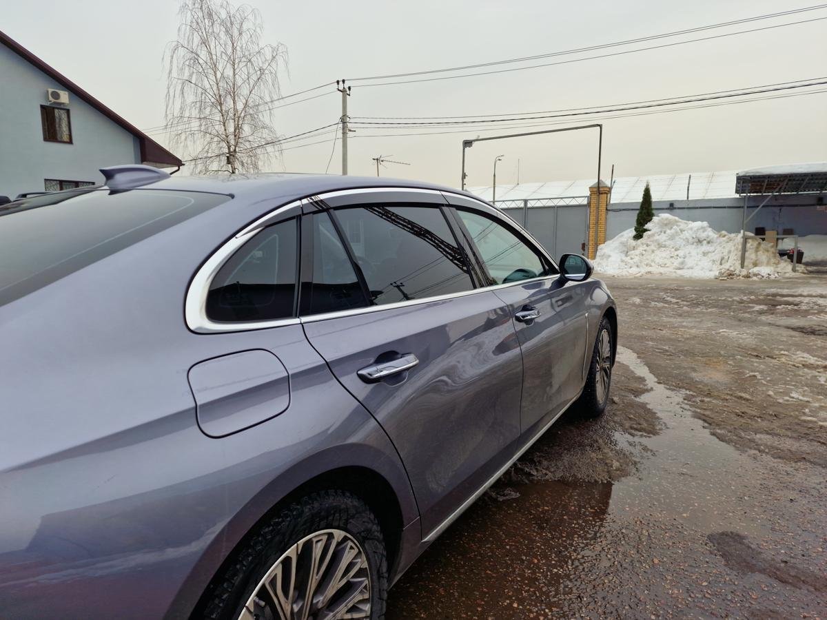 Дефлекторы окон с хром накладками 2D 6 шт для Hongqi H5 II