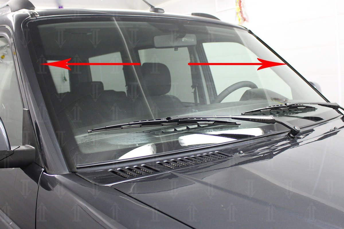 Дефлектор (водосток) лобового стекла для УАЗ Patriot I Рестайлинг 3