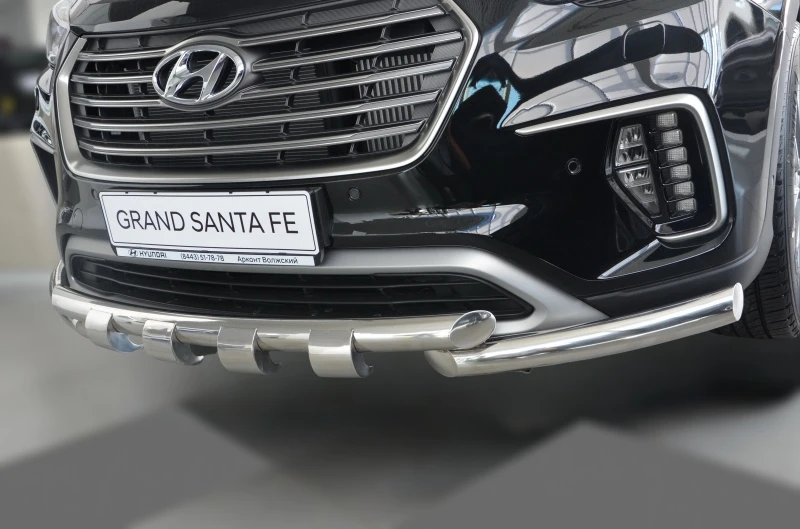 Защита переднего бампера G d60/60 мм для Hyundai Grand Santa Fe I Рестайлинг  Юко HYSFG.18.05