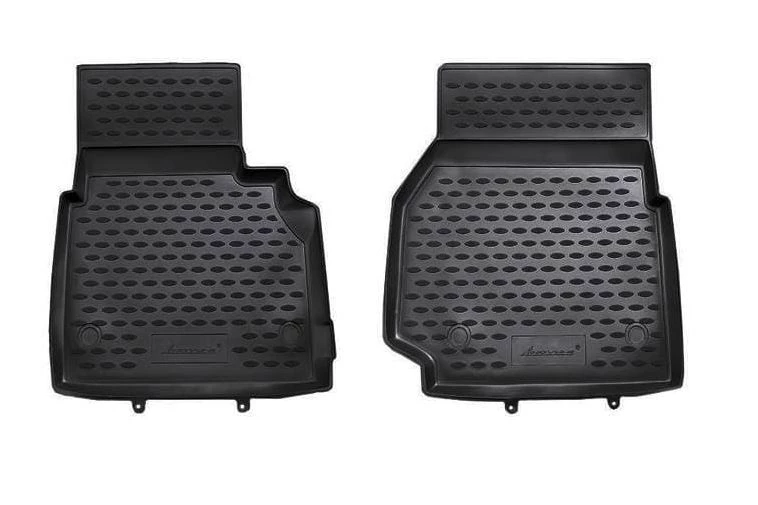 Коврики 3D в салон полиуретан 2шт для Land Rover Defender I Рестайлинг Черный Element NLC.28.11.210kh