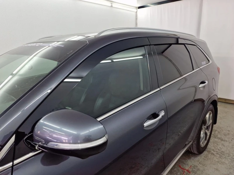 Дефлекторы окон 2D 6 шт. для Kia Sorento III Prime Черный Стрелка 11 2D350-6.S11