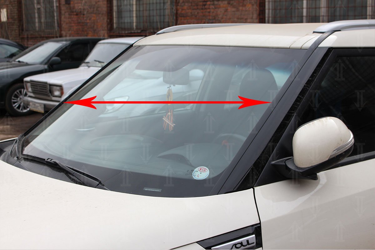 Дефлектор (водосток) лобового стекла для Kia Soul I