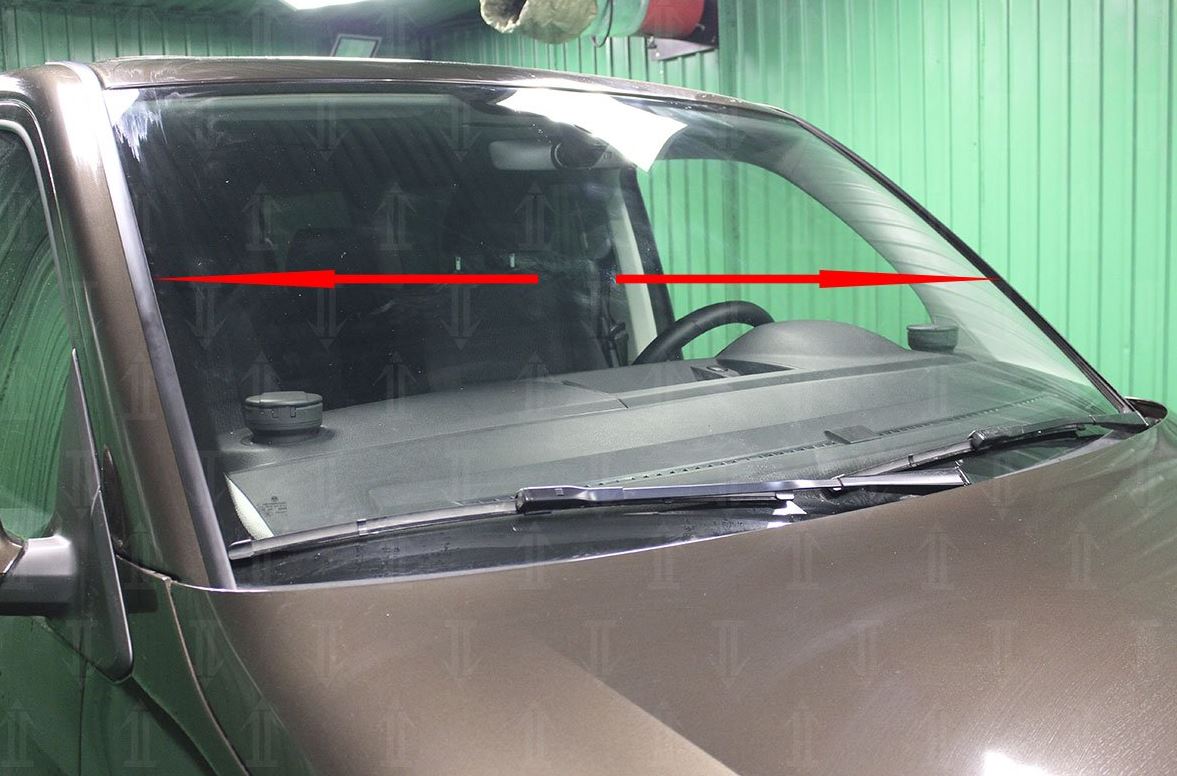 Дефлектор (водосток) лобового стекла для Volkswagen Multivan T6 Рестайлинг