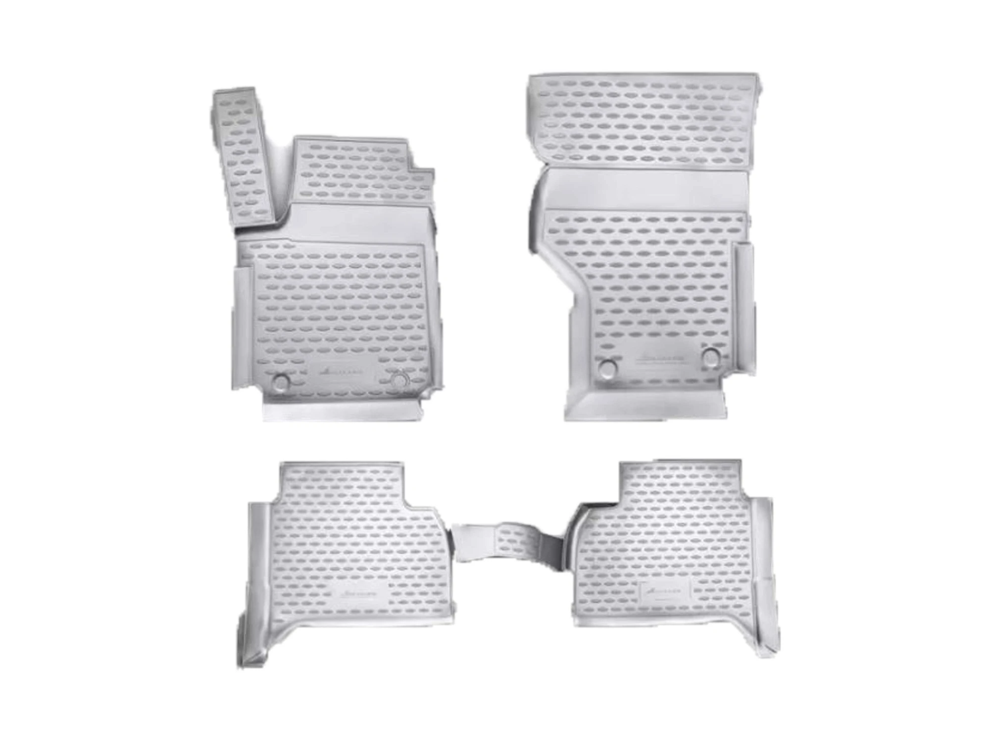 Коврики 3D в салон полиуретан 4 шт для Volkswagen Amarok I Черный Element