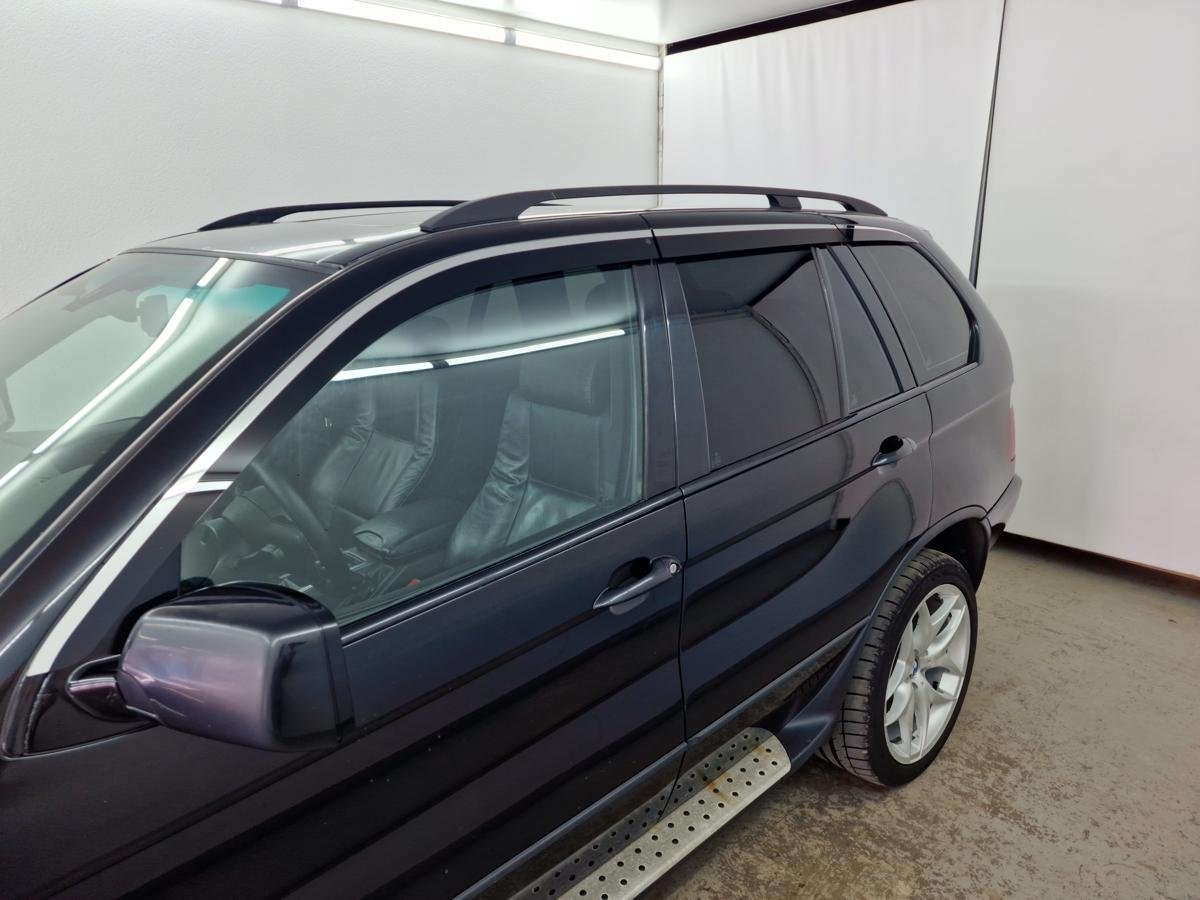 Дефлекторы окон 2D с хром накладками 6 шт. для BMW X5 I (E53) Рестайлинг