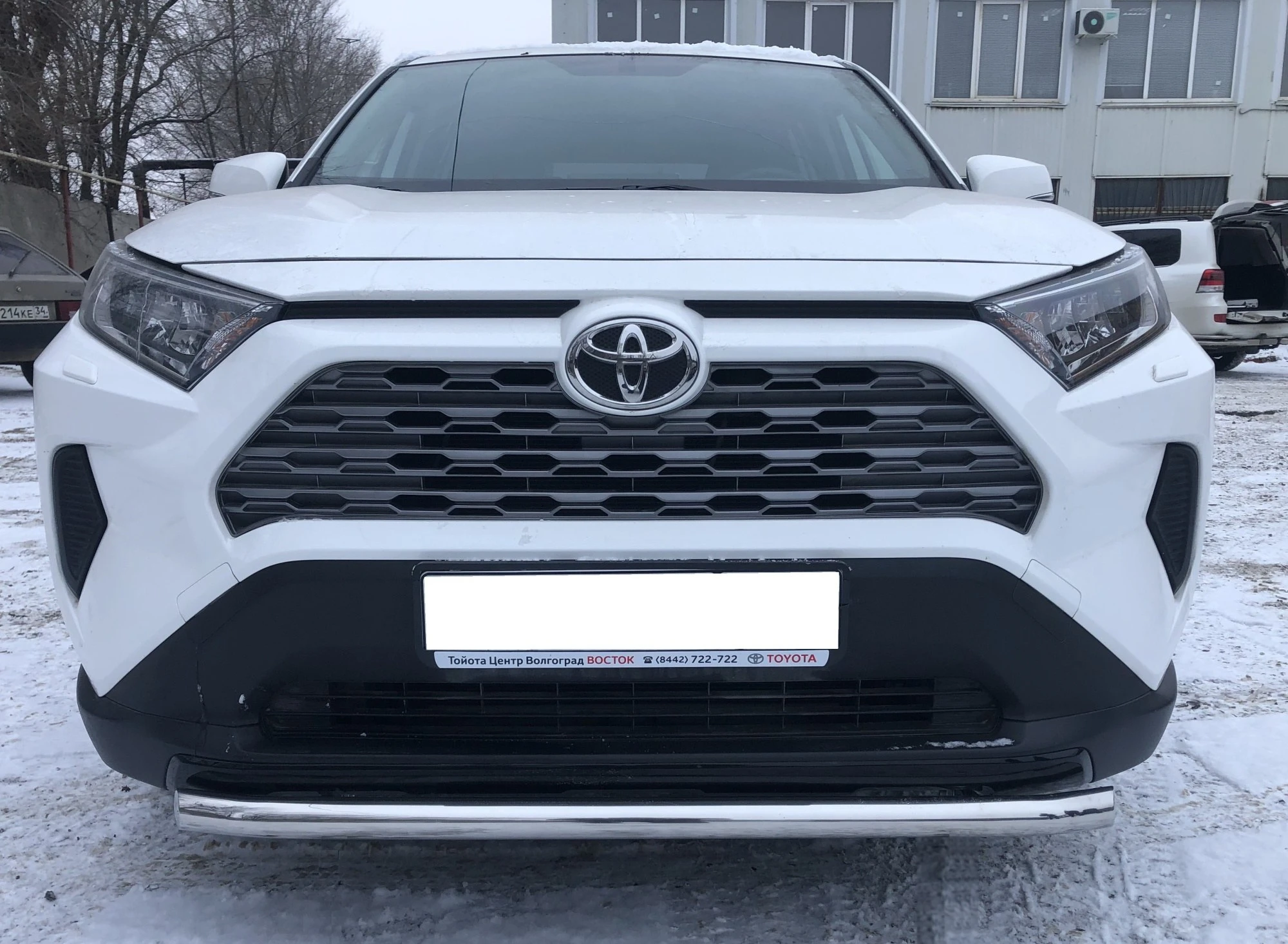 Защита переднего бампера короткая d60 мм для Toyota RAV4 V (XA50)  Юко TRAV.19.01