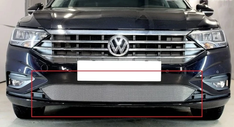 Защитная сетка радиатора для Volkswagen Jetta VII Хром Стрелка 11 VWJ20.chrome