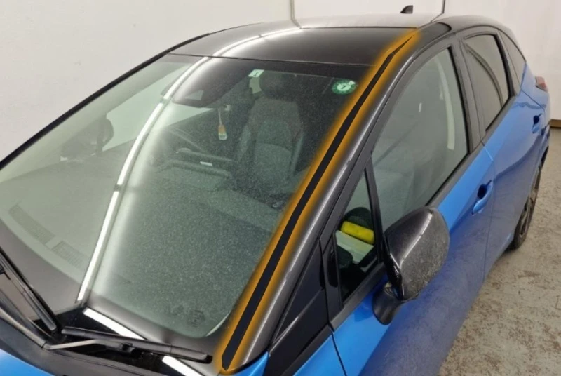 Водосток лобового стекла Премиум для Nissan Note III Черный Стрелка 11 VP.225