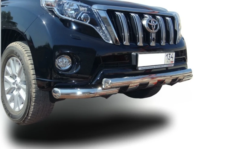 Защита переднего бампера G d76 мм для Toyota Land Cruiser Prado 150 Series Рестайлинг 1  Юко TLCP150.14.05
