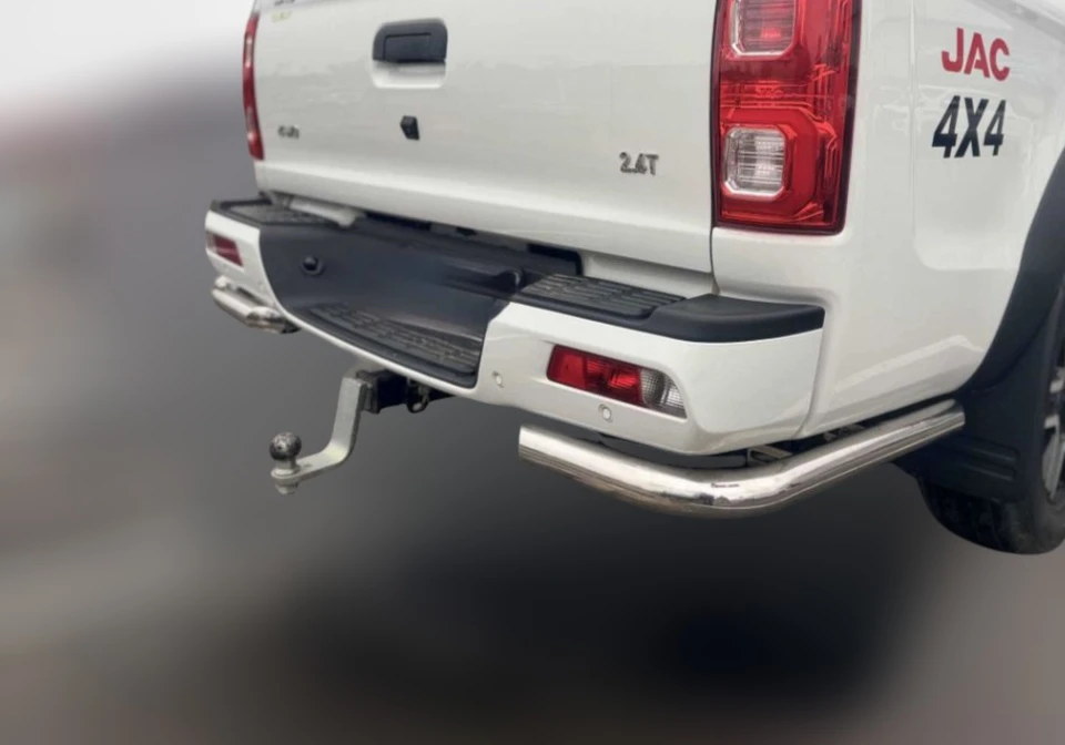 Защита заднего бампера угловая двойная d76/42 мм для JAC T8 PRO  Юко JAC.T8P.20.20-1