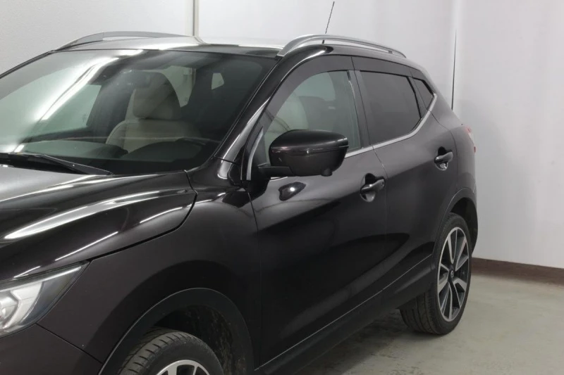 Дефлекторы окон 2D 8 шт. изогнутый для Nissan Qashqai II Черный Стрелка 11 2D227-8.S11