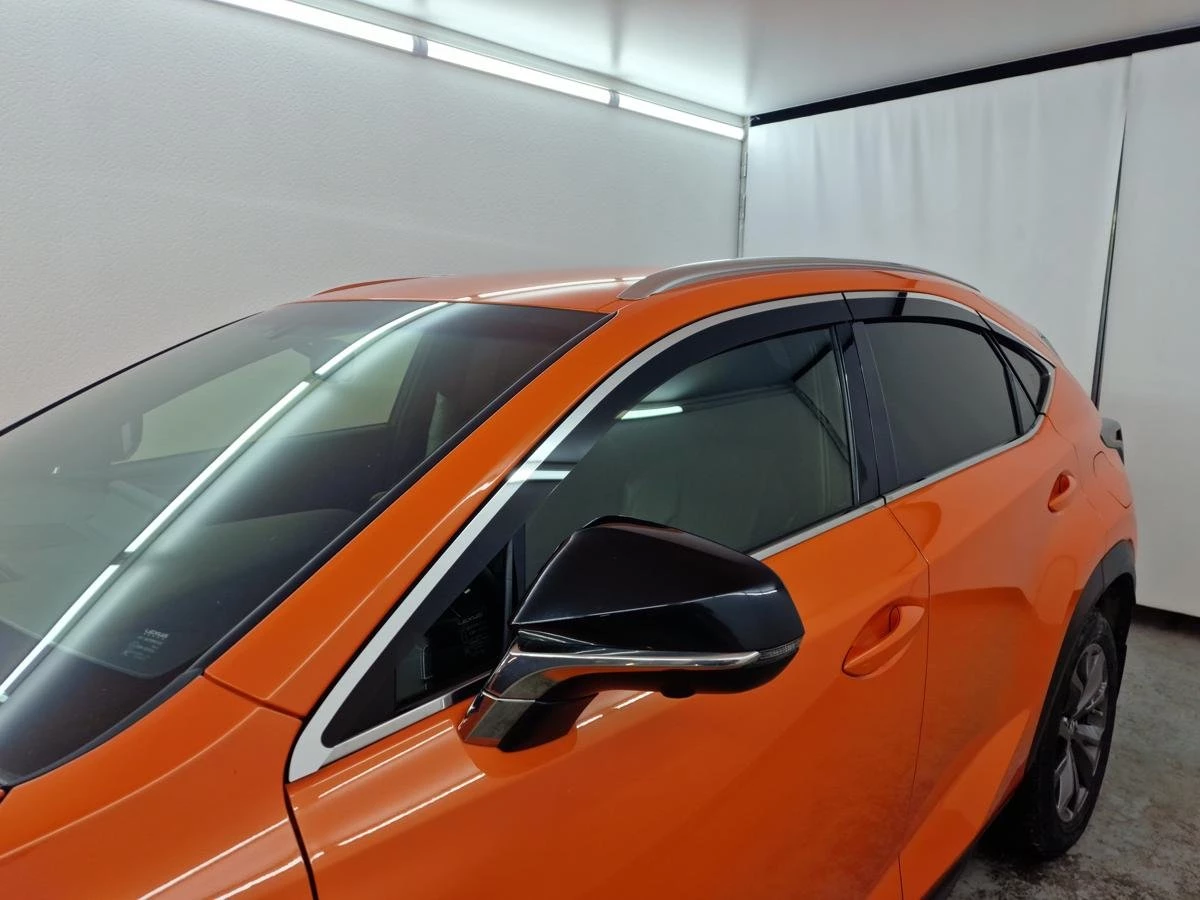 Дефлекторы окон с хром накладками 2D 6 шт для Lexus NX I