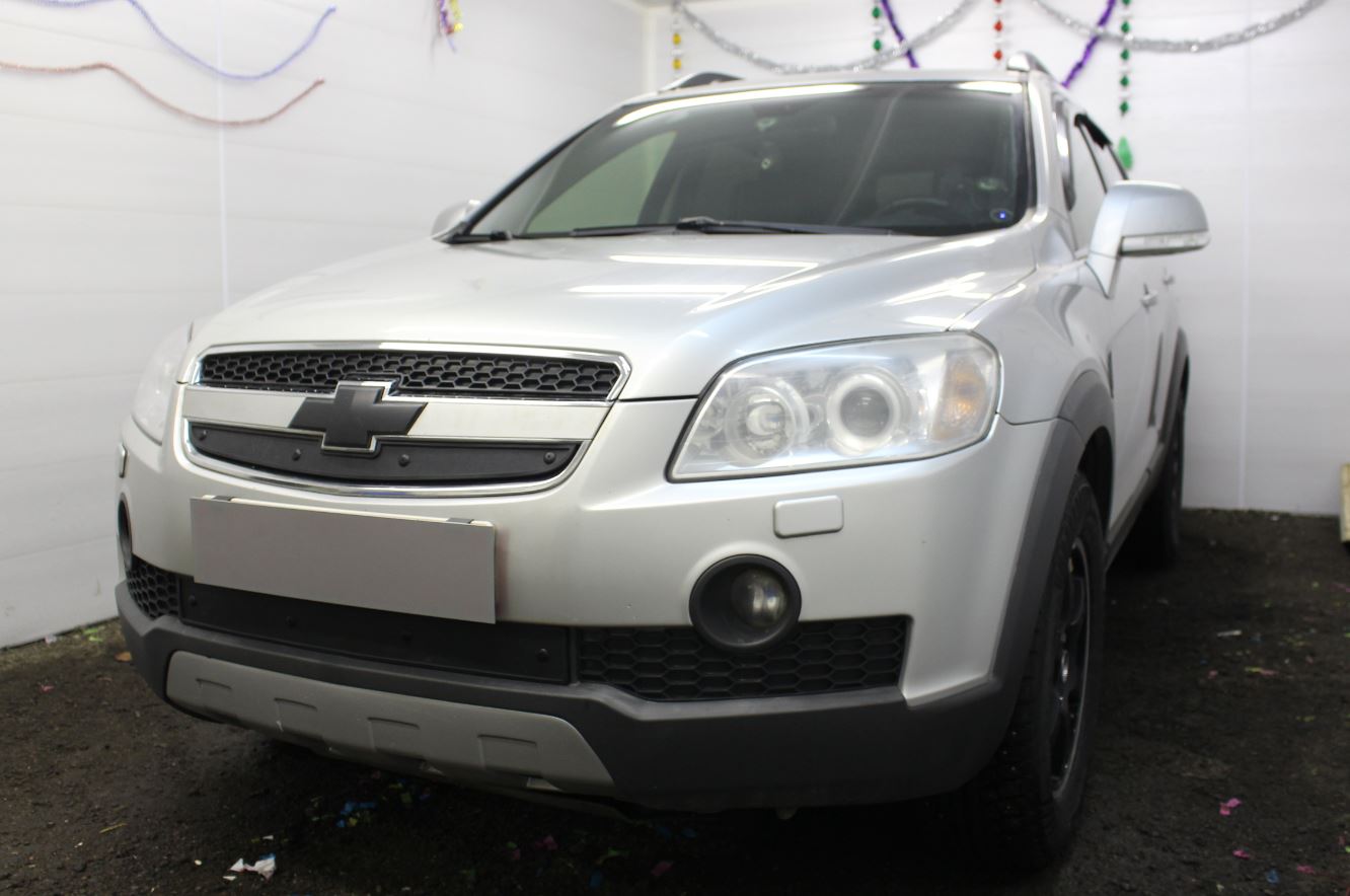 Зимняя заглушка радиатора к съемной сетке верх для Chevrolet Captiva I