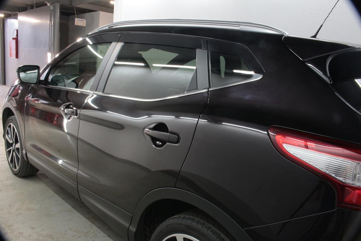 Дефлекторы окон 2D 8 шт. прямой для Nissan Qashqai II Рестайлинг