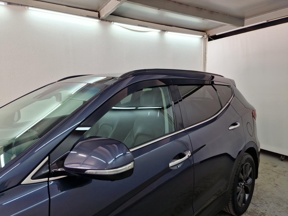 Дефлекторы окон 2D 6 шт для Hyundai Santa Fe III Рестайлинг