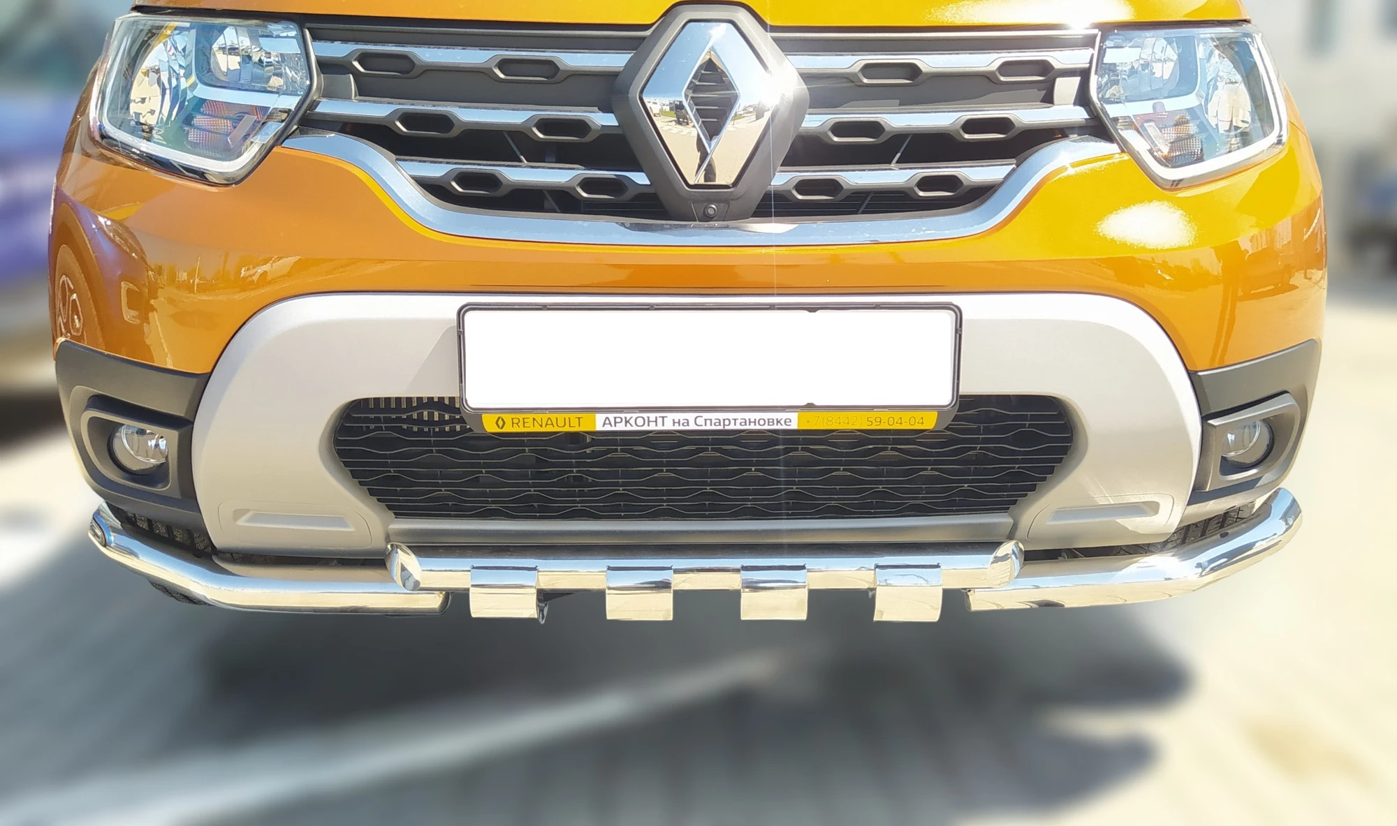Защита переднего бампера G d60/60 мм для Renault Duster II  Юко RD.21.05