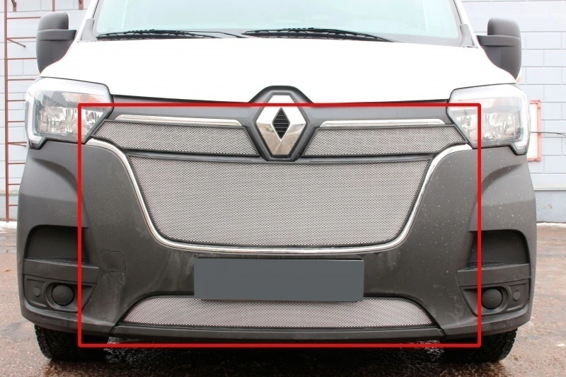 Защитная сетка радиатора комплект 4 части для Renault Master III Рестайлинг 2 Хром Стрелка 11 RMAS20.chrome