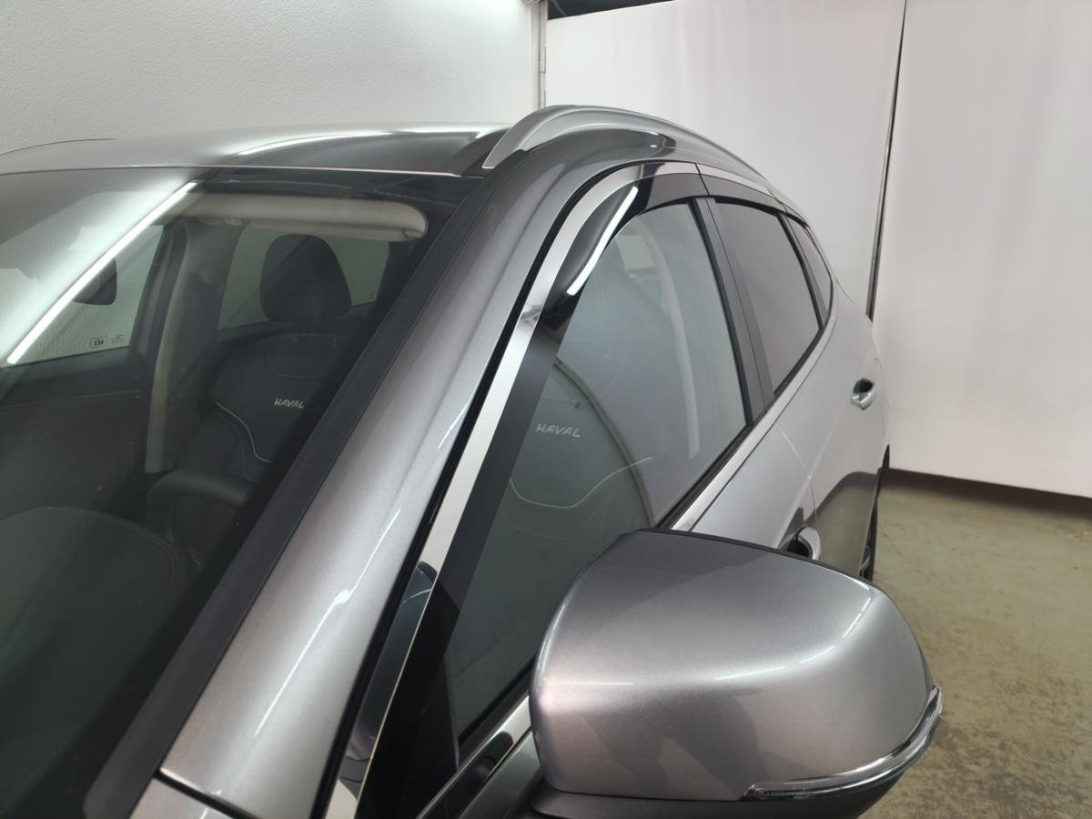 Дефлекторы окон с хром накладками 2D 6 шт для Haval Jolion I