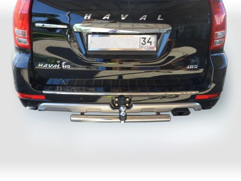 Защита заднего бампера d60 мм для Haval H9 I Рестайлинг  Юко GWH9.18.11