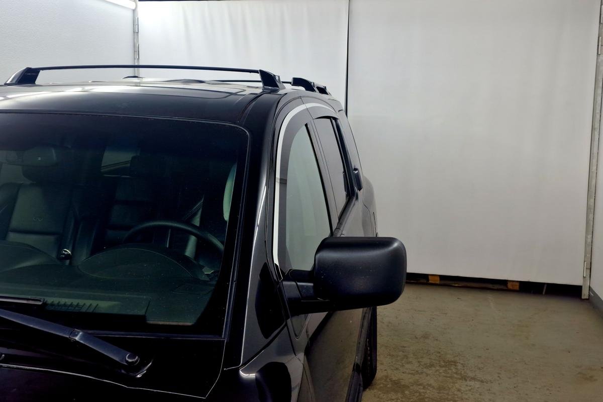 Дефлекторы окон 2D с хром накладками 4 шт. для Infiniti QX56 I Рестайлинг