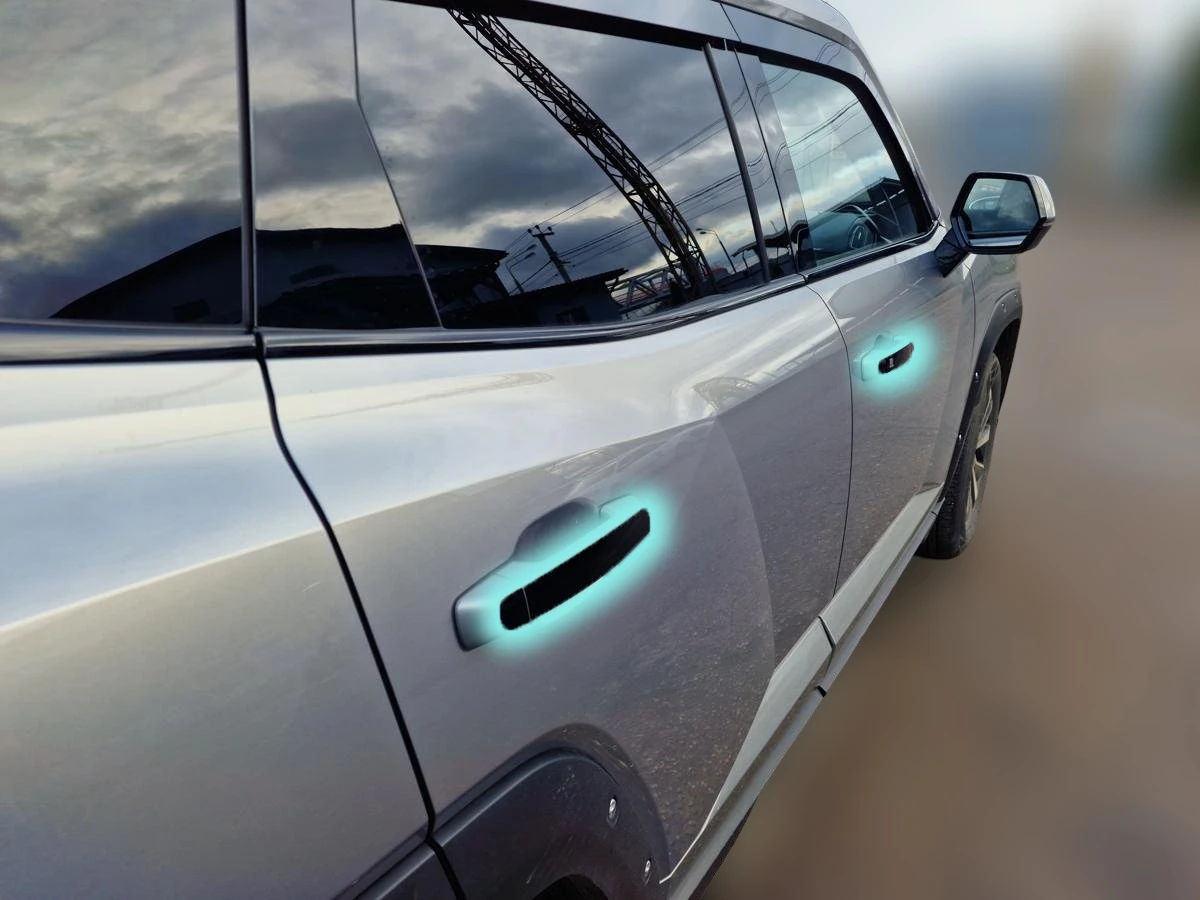 Наклейки на дверные ручки для Haval H7 I Черный Стрелка 11 0080.dec