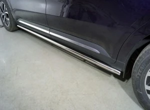 Пороги труба 42,4 мм для Kia Carnival IV  ТСС KIACAR21-30