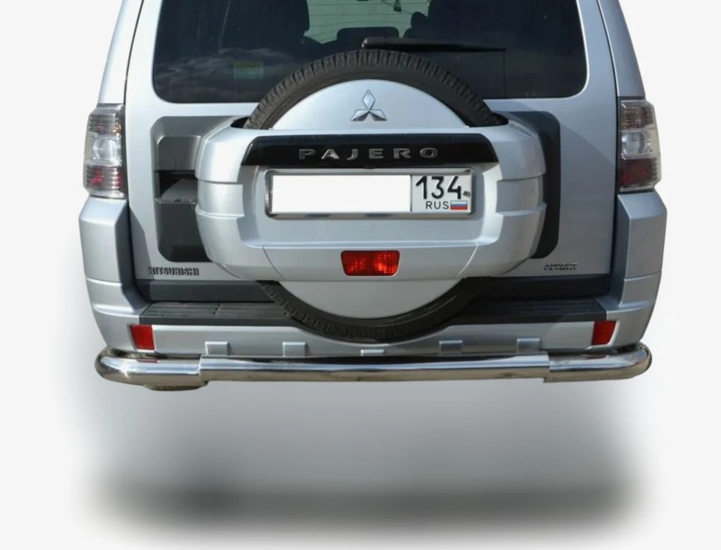 Защита заднего бампера центральная d76 мм для Mitsubishi Pajero IV Рестайлинг 2  Юко MSP4.06.10
