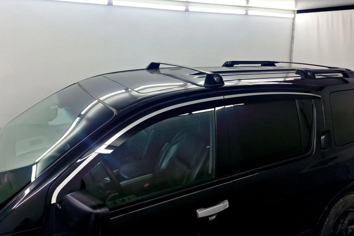 Дефлекторы окон 2D с хром накладками 4 шт. для Infiniti QX56 I Рестайлинг