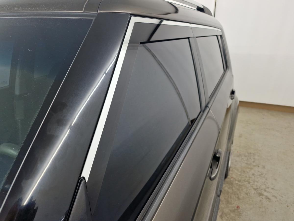 Дефлекторы окон с хром накладками 2D 6 шт для Kia Soul I