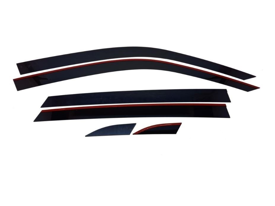 Дефлекторы окон 2D 6 шт. для Volkswagen Teramont I Рестайлинг