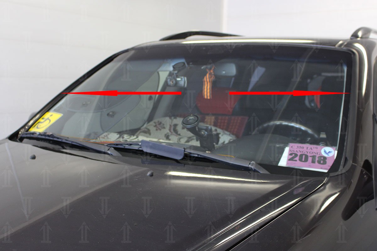 Дефлектор (водосток) лобового стекла для SsangYong Rexton III