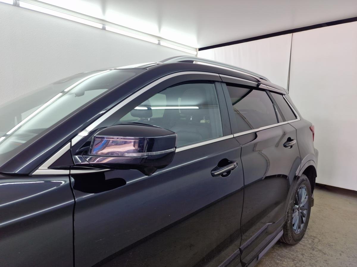 Дефлекторы окон 2D с хром накладками 6 шт. для SWM G01