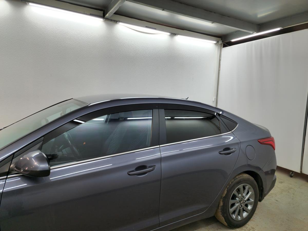 Дефлекторы окон 2D 6 шт для Hyundai Solaris II Рестайлинг