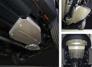 Защиты комплект (картер и КПП, бак, задний дифференциал) для Kia Sorento II Рестайлинг