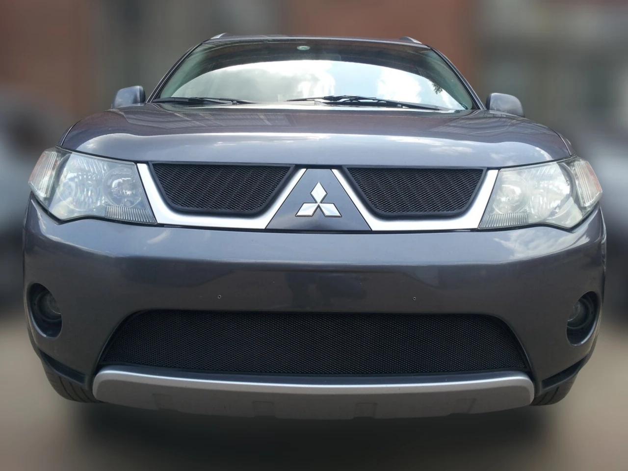 Комплект сеток black верх и низ для Mitsubishi Outlander II