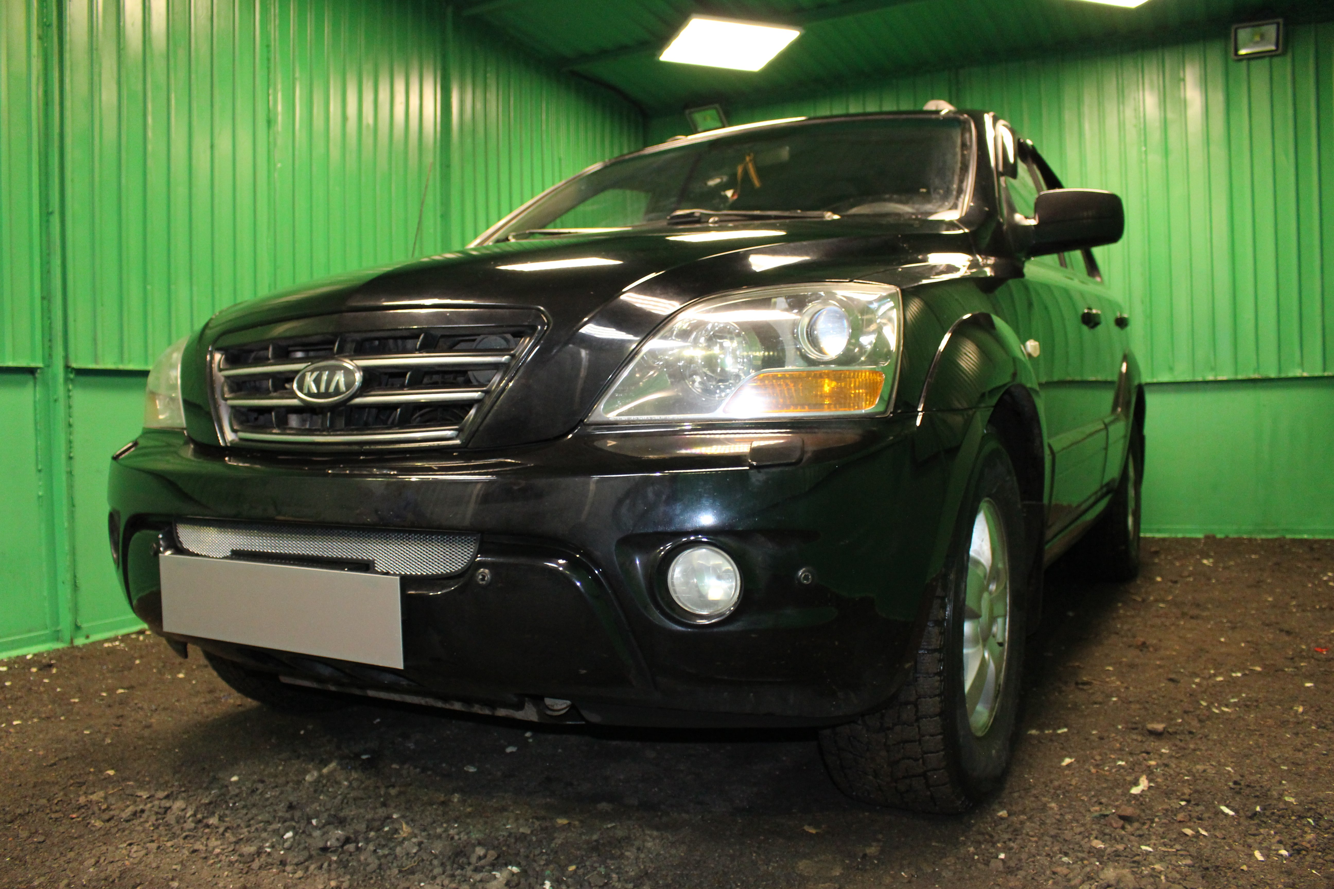 Защитная сетка радиатора низ для Kia Sorento I Рестайлинг