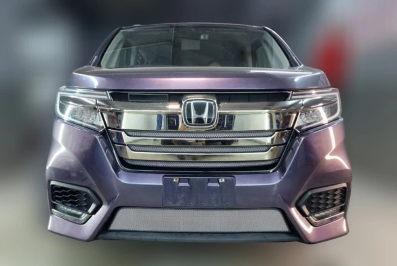 Комплект сеток chrome верх 4 части и низ для Honda Stepwgn V Рестайлинг Хром Стрелка 11 HONSW17.top.chrome-HONSW17.bot.chrome