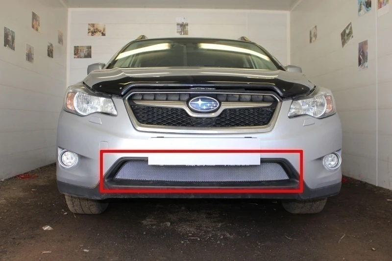Защитная сетка радиатора для Subaru XV I Хром Стрелка 11 SUBXV.chrome