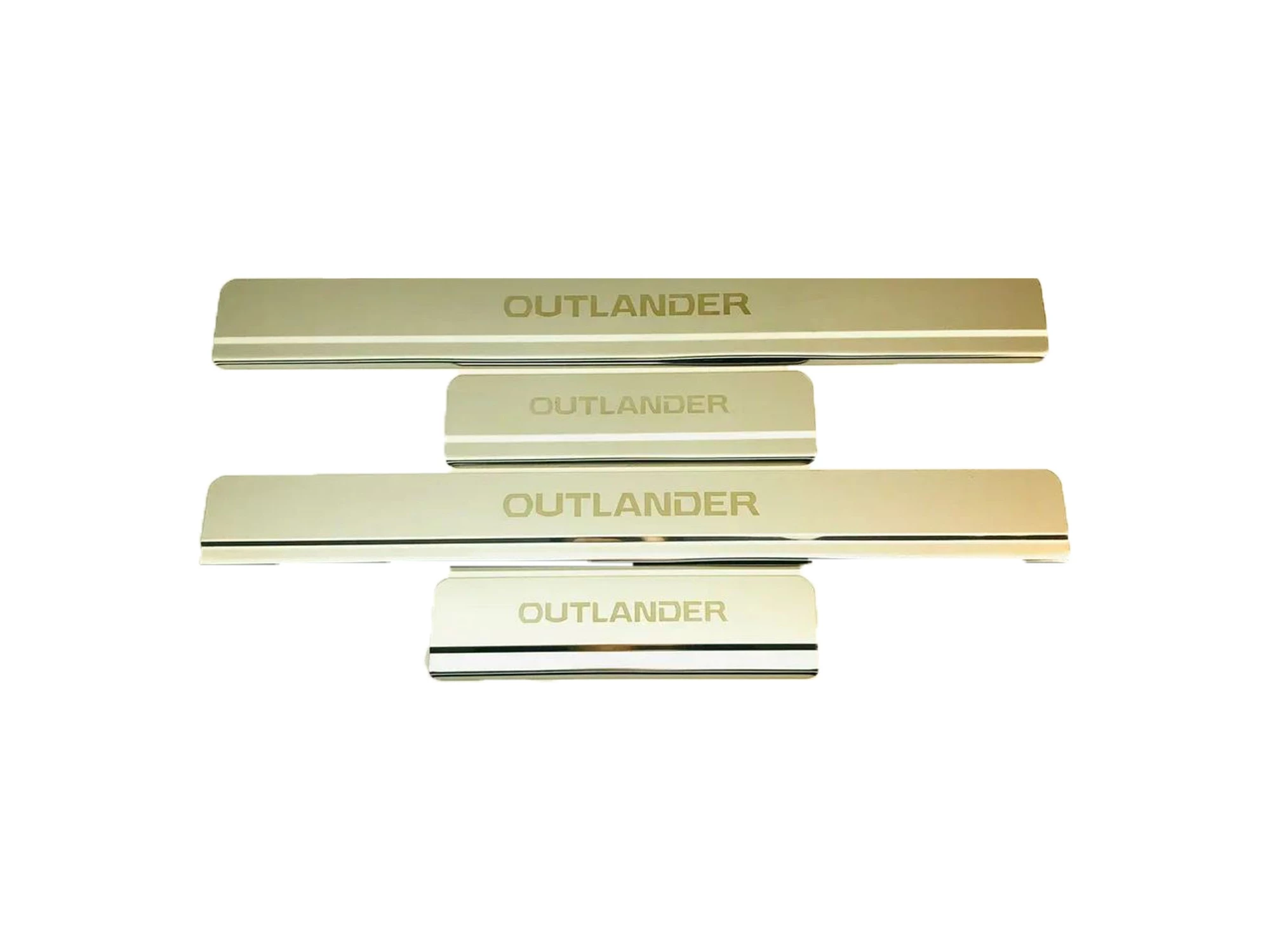 Накладки на пороги из нержавеющей стали 4шт. для Mitsubishi Outlander III Рестайлинг 2