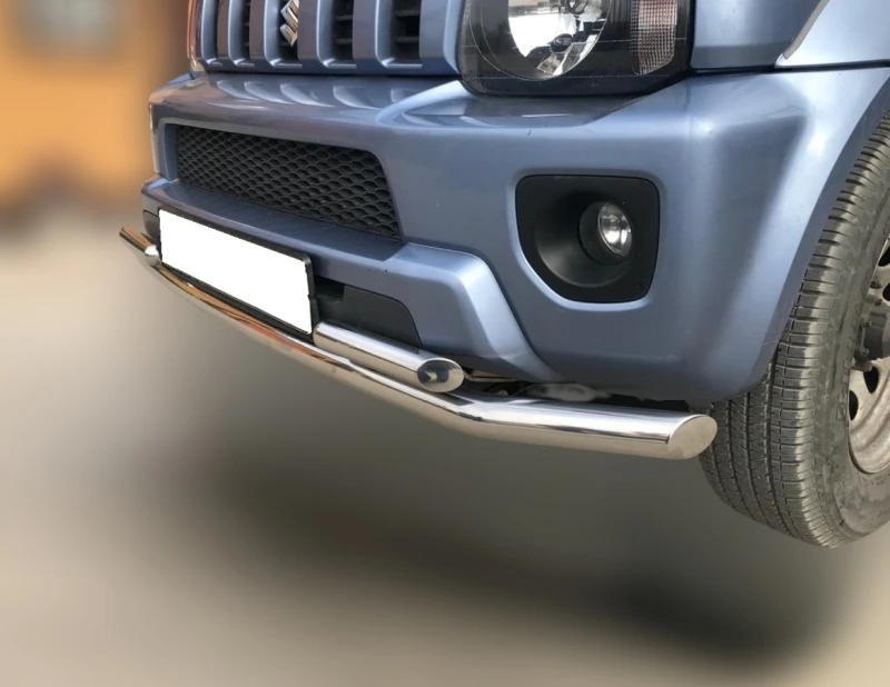 Защита переднего бампера двойная d53/42 мм для Suzuki Jimny III Рестайлинг 2  Юко SJM.12.04