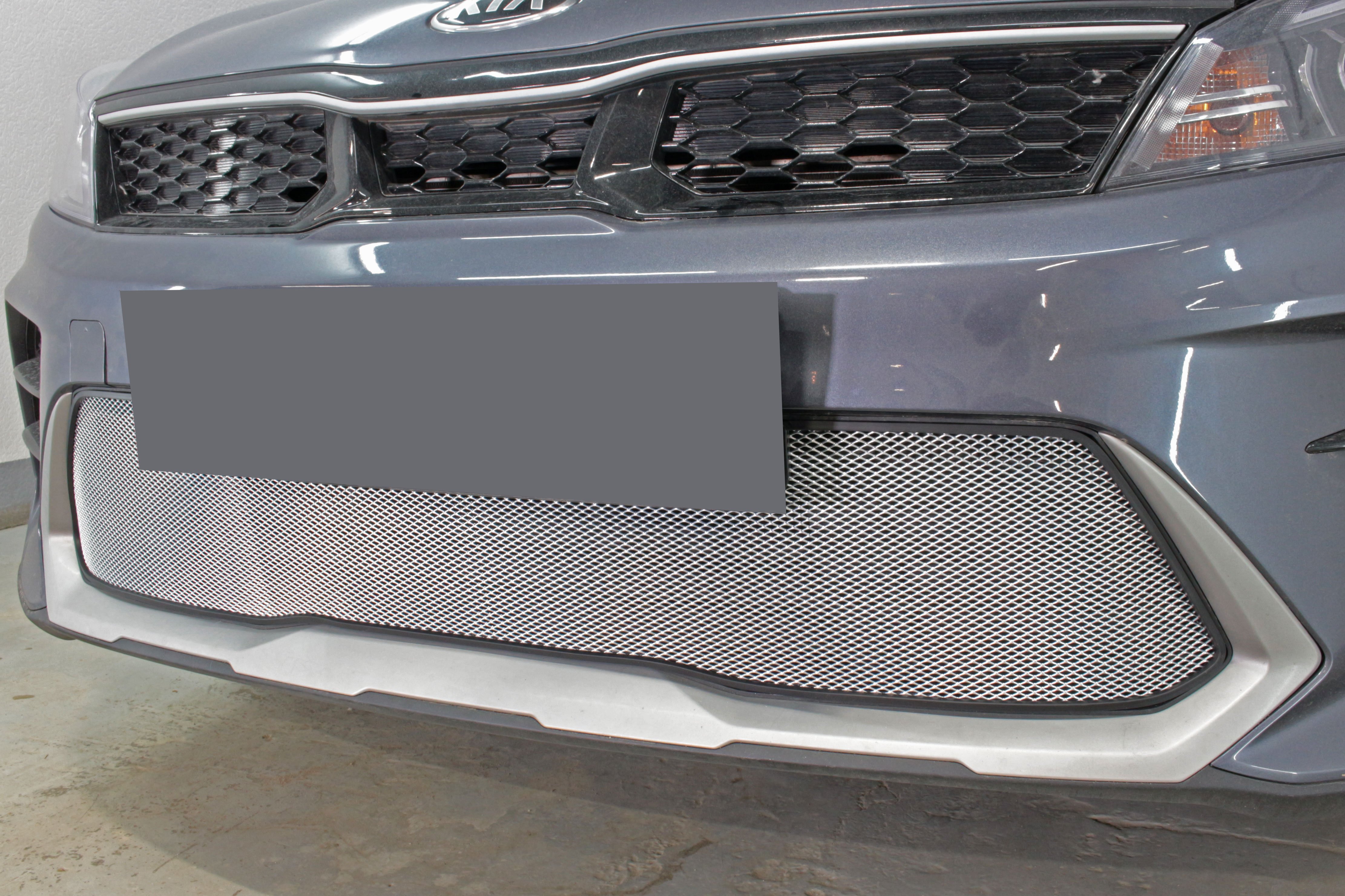 Защитная сетка радиатора низ для Kia Rio X (X-Line) I Рестайлинг